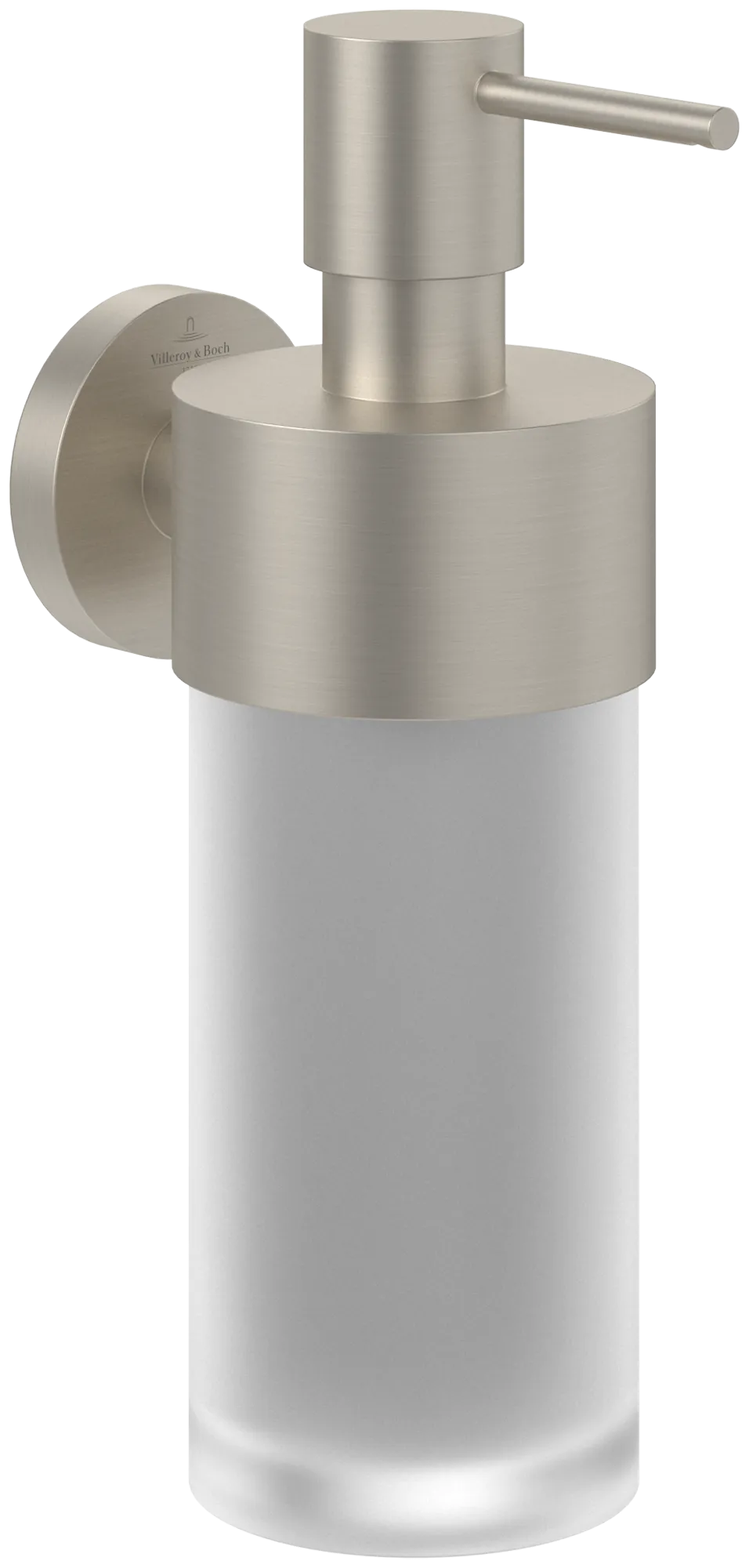 Villeroy & Boch Seifenspender „Elements-Tender“, Befestigung verdeckt 12 × 7 × 20,7 × ⌀ 7 cm in chrom