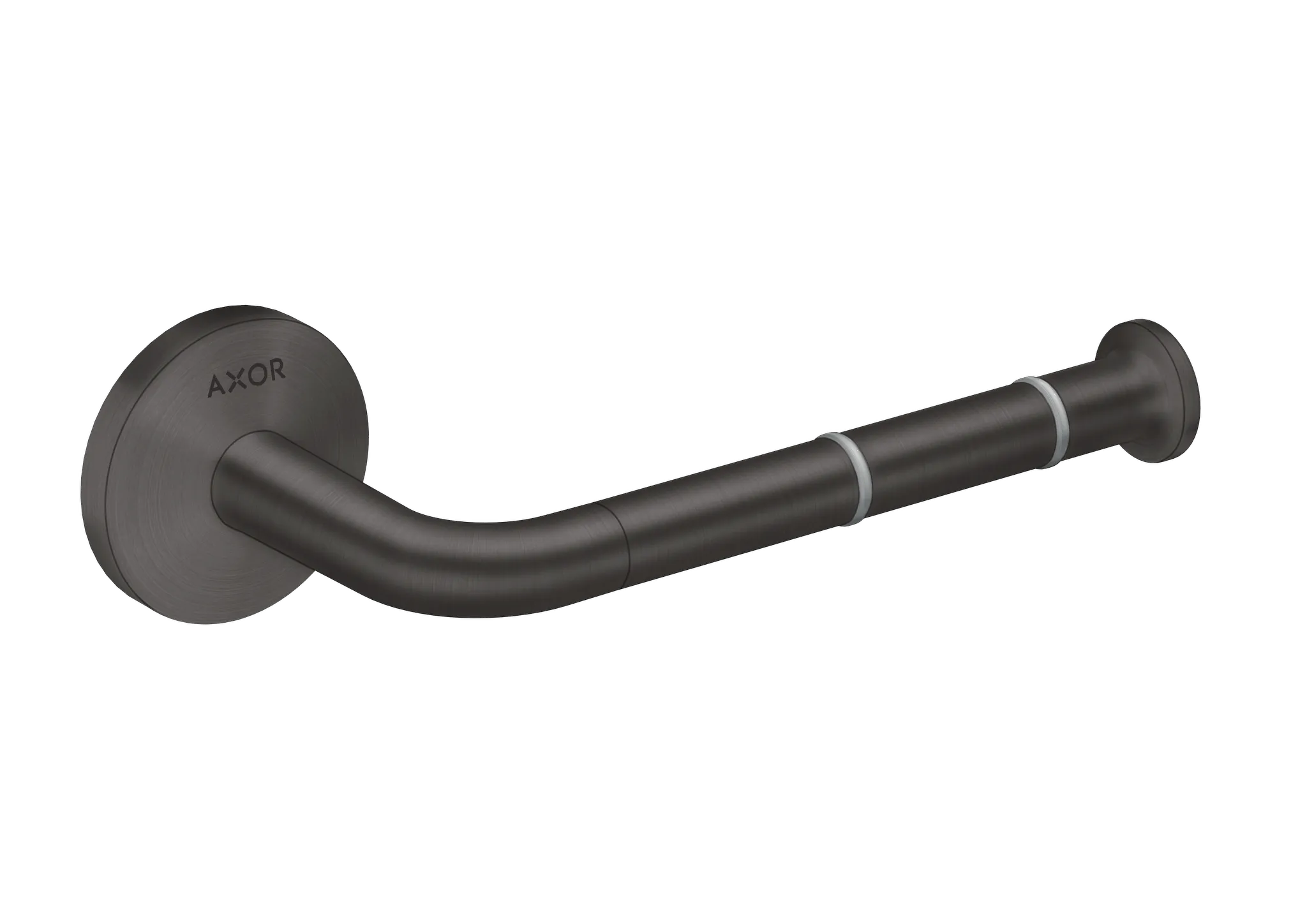 Hansgrohe AXOR Universal Circular Toilettenpapierhalter Brushed Black Chrome, Wandmontage, horizontal/vertikal, Metall, Bohrloch 6 mm, 35 mm Bohrabstand Hansgrohe AXOR Universal Circular Toilettenpapierhalter Brushed Black Chrome, Wandmontage, horizontal/vertikal, Metall, Bohrloch 6 mm, 35 mm Bohrabstand