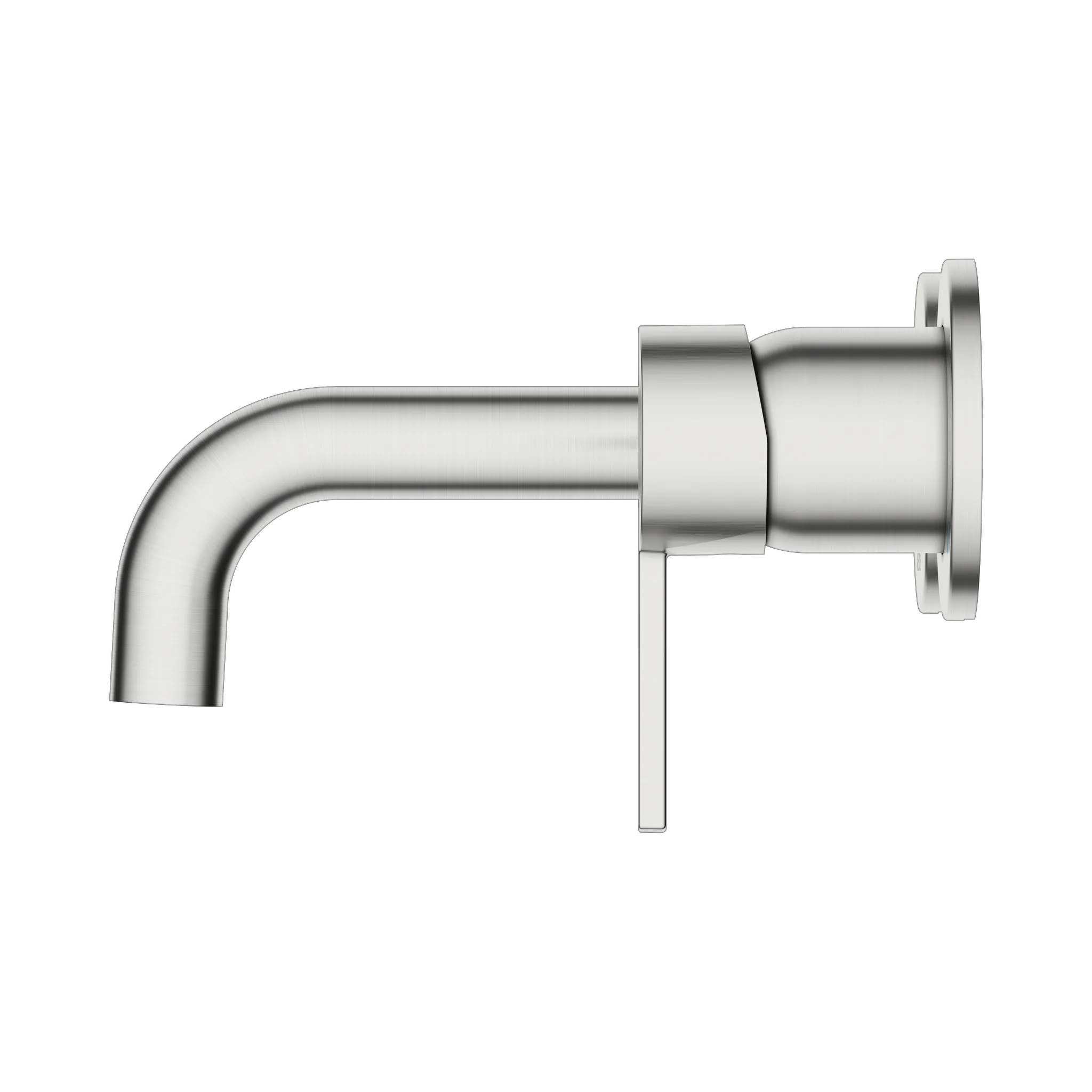 KEUCO PLAN BLUE Einhebel-Waschtischmischer Unterputz 2 Loch für Wandmontage Ausladung 165 mm Edelstahl