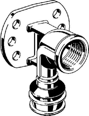 Viega „Raxofix“ Wandscheibe mit 1 Muffe und Innengewinde 20 mm × 3/4″