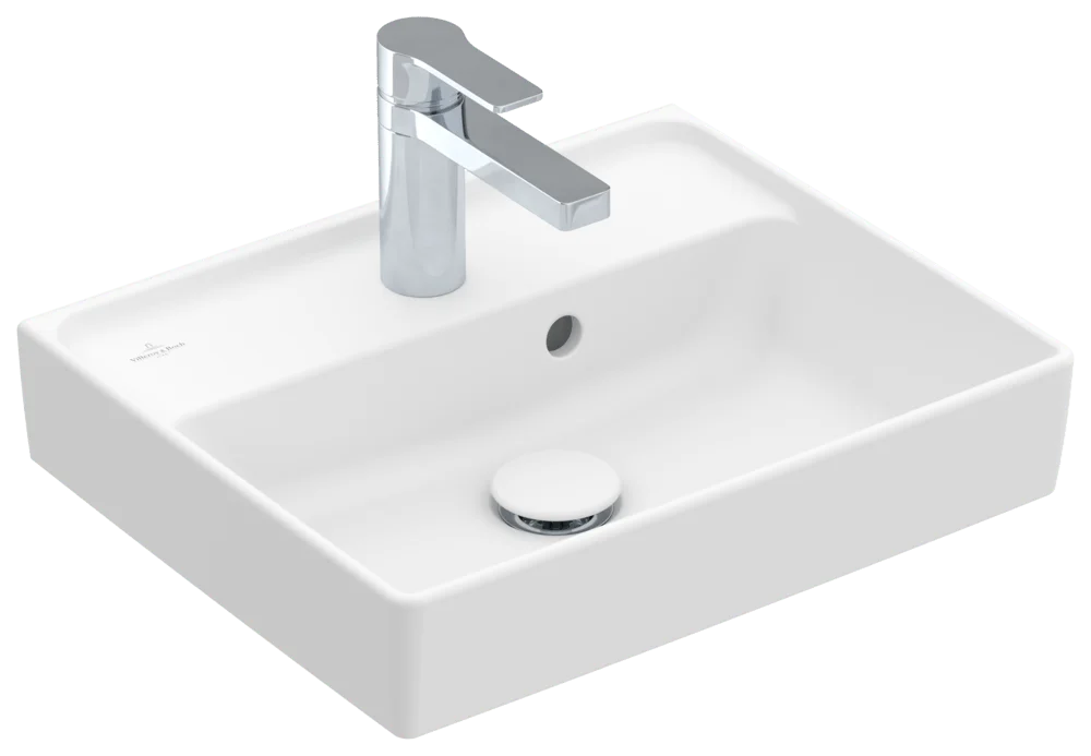 Villeroy & Boch Collaro Handwaschbecken 450x370mm Rechteck TitanCeram Stone White CeramicPlus