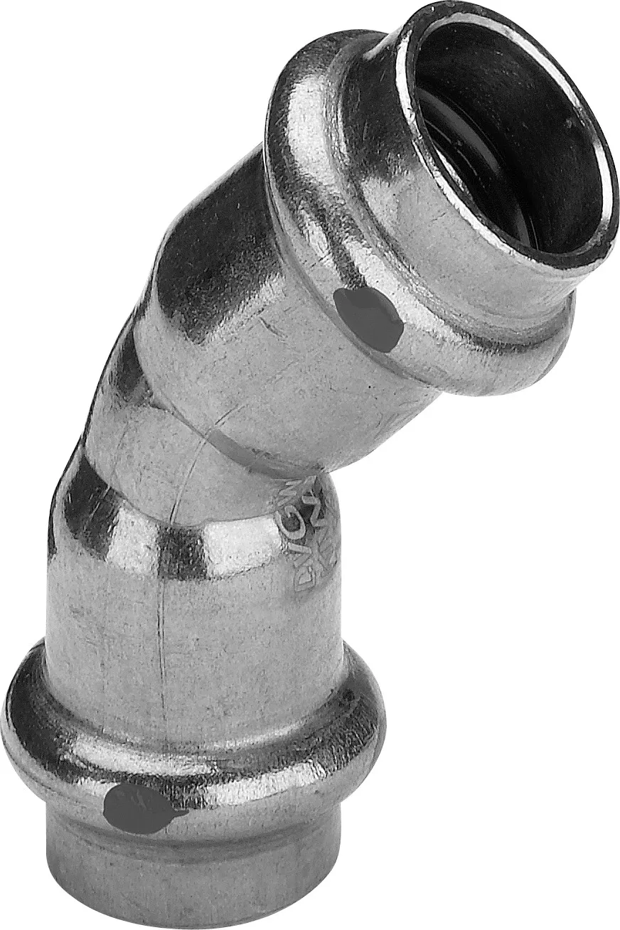 „Profipress“ 45°-Bogen mit 2 Muffen 54 mm „Profipress“ 45°-Bogen mit 2 Muffen 54 mm