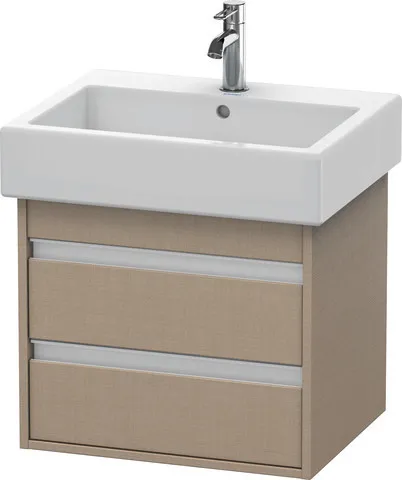 Duravit Waschtischunterschrank wandhängend „Ketho“ 55 × 48 × 44 cm Leinen