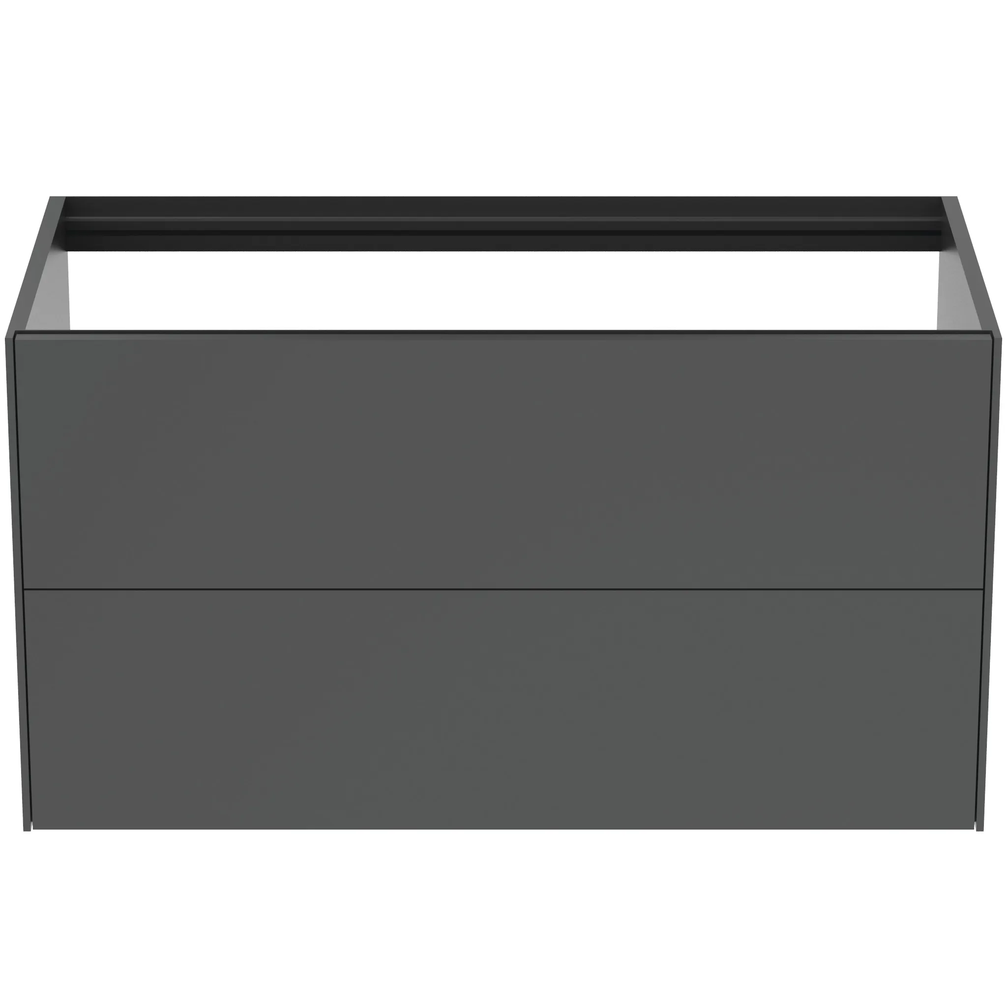 Ideal Standard Waschtischunterschrank Conca, Anthrazit matt, 1000x505x540 mm, 2 Auszüge mit Push-Open und Softclose-Einzug, ohne Platte Ideal Standard Waschtischunterschrank Conca, Anthrazit matt, 1000x505x540 mm, 2 Auszüge mit Push-Open und Softclose-Einzug, ohne Platte