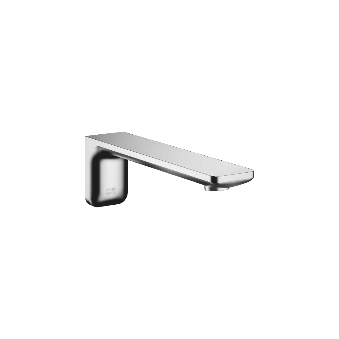 Dornbracht LISSE Wannenauslauf für Wandmontage, Chrom gebürstet, Ausladung 210 mm, Bohrungsdurchmesser 37 mm, Anschluss 1/2", Steckanschluss-Montage