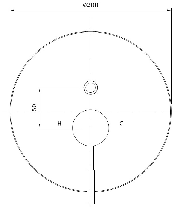 Fertigmontageset Wanne AqvaDesign zu Art. 092564750 C-Box - rund - Vollmetall Abdeckrosette - Hülse und Kappe - Hebel - inkl. Funktionseinheit mit automatischem Tastumsteller - chrom