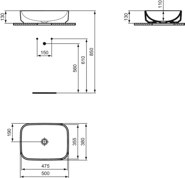 Ideal Standard Waschbecken „i.lifeB“ Ideal Standard Waschbecken „i.lifeB“