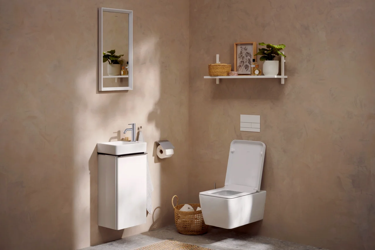 Hansgrohe Xelu Q Handwaschbecken, weiß, 360x250 mm, wandhängend, mit Ablage rechts, SmartClean, ohne Überlauf Hansgrohe Xelu Q Handwaschbecken, weiß, 360x250 mm, wandhängend, mit Ablage rechts, SmartClean, ohne Überlauf