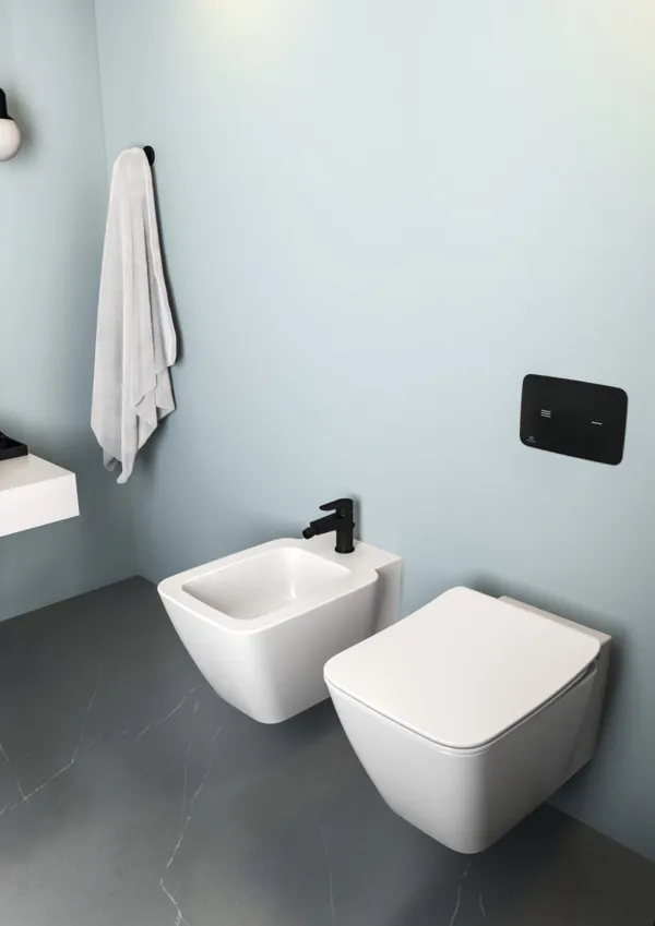 Ideal Standard Bidetarmatur Cerafine O, Ausladung 127mm, Silk Black