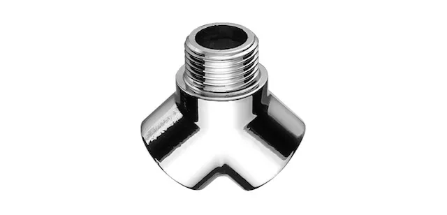 Gabelstück, DN 15 G 1/2 AG, 2x DN 15 G 1/2 IG, chrom Gabelstück, DN 15 G 1/2 AG, 2x DN 15 G 1/2 IG, chrom