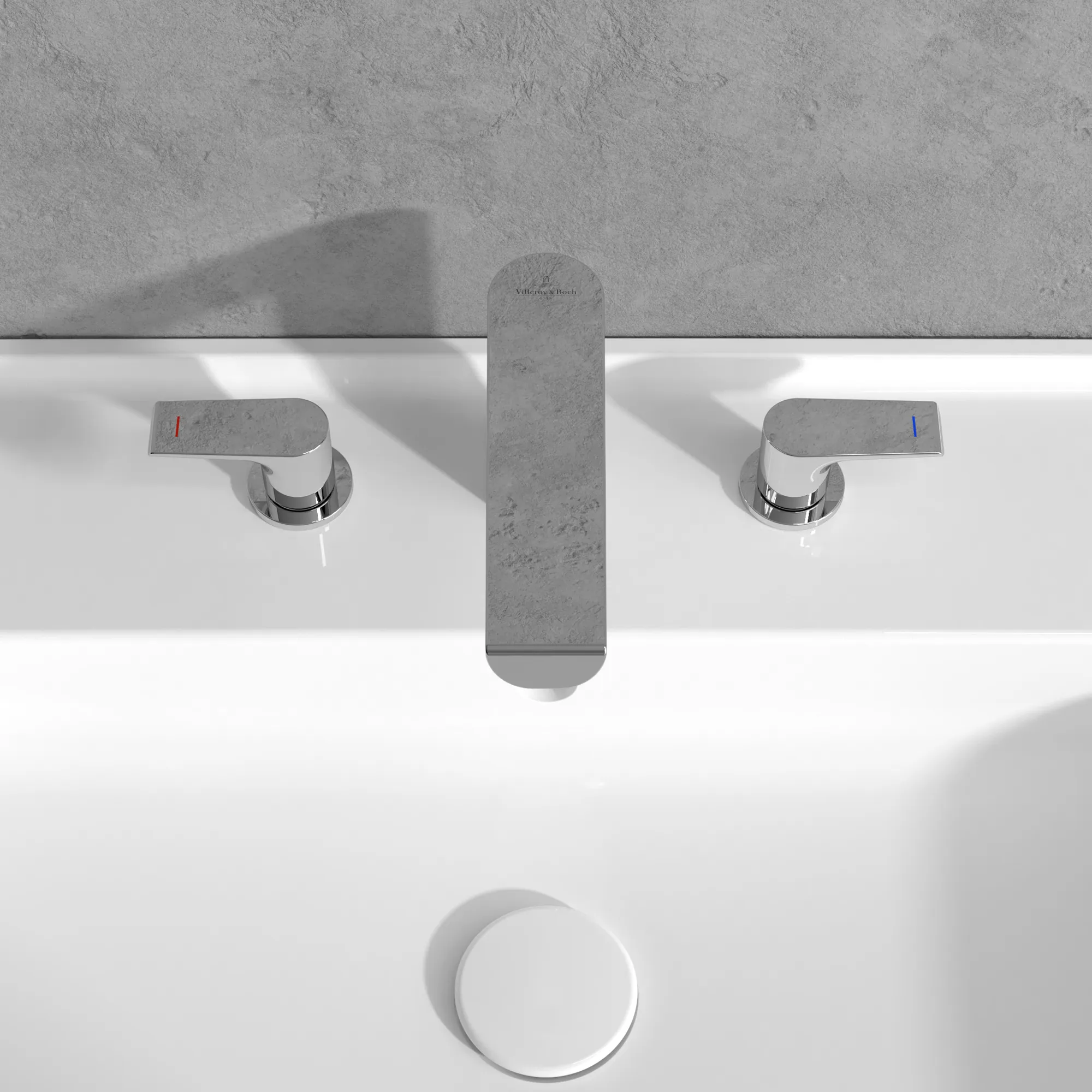 Zweihand-Waschtischarmatur „Liberty“ 17,8 cm Ausladung 138 mm in Chrom Zweihand-Waschtischarmatur „Liberty“ 17,8 cm Ausladung 138 mm in Chrom