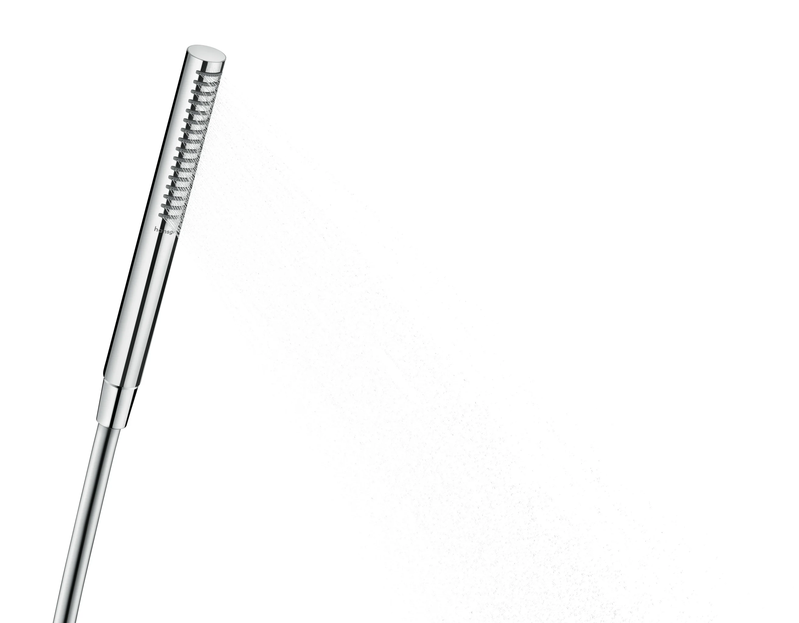Hansgrohe Pulsify S Stabhandbrause 100 1jet EcoSmart+ Chrom, 98 x 24 mm, PowderRain Strahlart, QuickClean, max. Durchfluss 5,4 l/min ab 3 bar