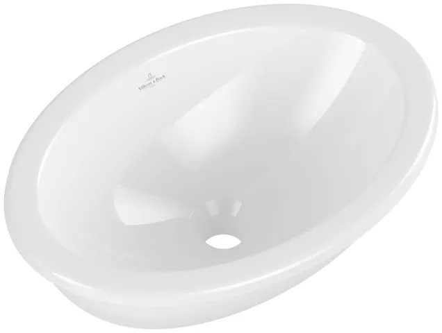 Villeroy & Boch Einbauwaschtisch aus TitanCeram „Loop & Friends“ ohne Hahnlochbohrung, 505 × 360 × 185 mm, ohne Hahnlochbohrung in Weiß Alpin Villeroy & Boch Einbauwaschtisch aus TitanCeram „Loop & Friends“ ohne Hahnlochbohrung, 505 × 360 × 185 mm, ohne Hahnlochbohrung in Weiß Alpin
