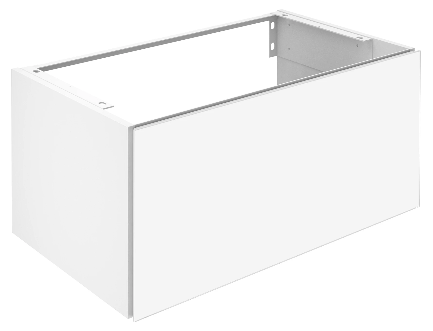 KEUCO Waschtischunterschrank mit Auszug „X-Line“ Weiß (Glas), Weiß (Dekor, matt), ohne Beleuchtung 800 × 400 × 490 mm KEUCO Waschtischunterschrank mit Auszug „X-Line“ Weiß (Glas), Weiß (Dekor, matt), ohne Beleuchtung 800 × 400 × 490 mm