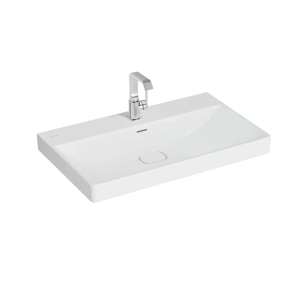 VitrA New Metropole Waschtisch wandgebunden rechteckig 80x47 cm, Edelweiß