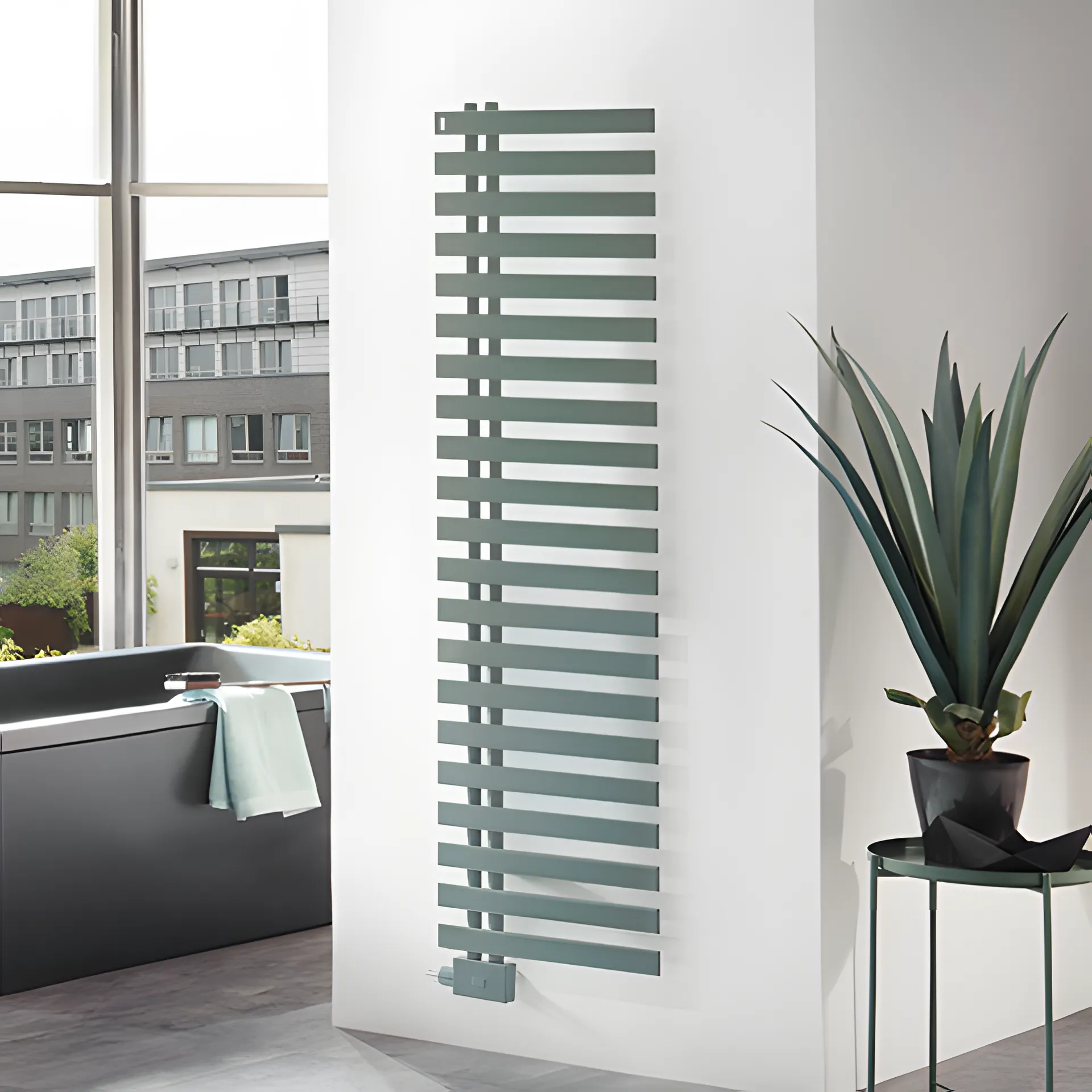 BEMM Design-Heizkörper über Kopf wendbar „ChaCha“ 50 × 84,9 cm in Weiß (RAL 9016)