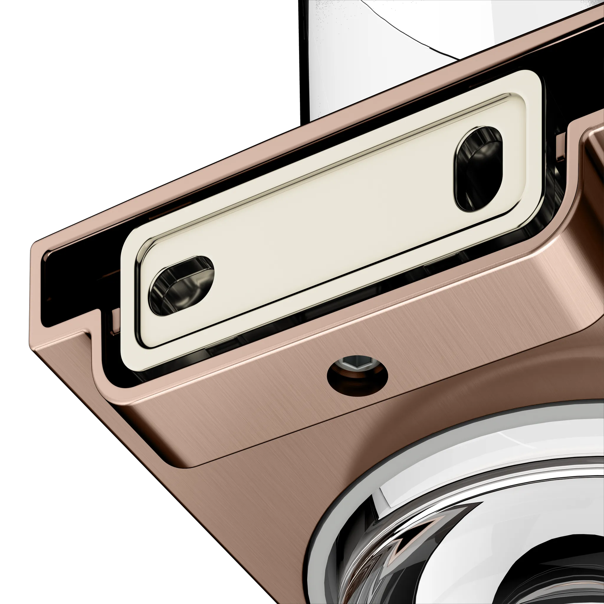 Collection Moll Glashalter Rotgold gebürstet Collection Moll Glashalter Rotgold gebürstet