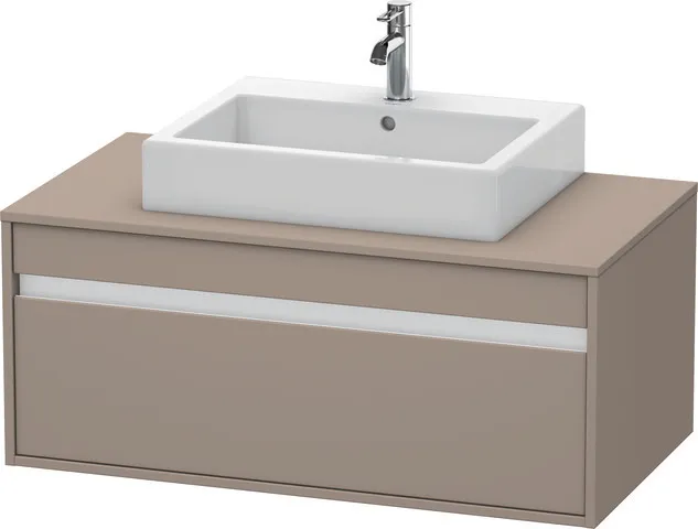 Duravit Waschtischunterschrank wandhängend „Ketho“ 100 × 42,6 × 55 cm Basalt Matt