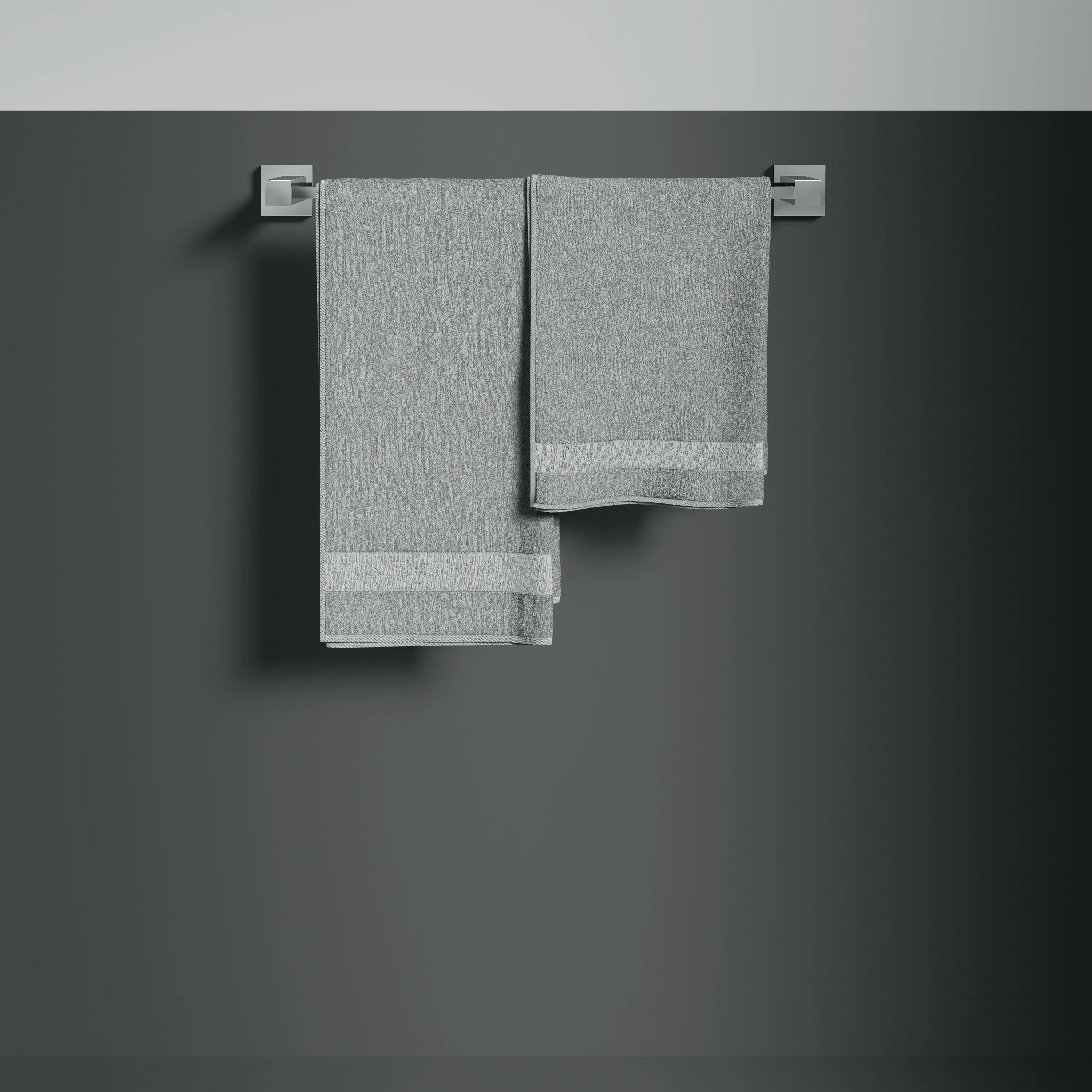 Handtuchhalter IOM Cube, 495x80x45mm, Chrom Handtuchhalter IOM Cube, 495x80x45mm, Chrom