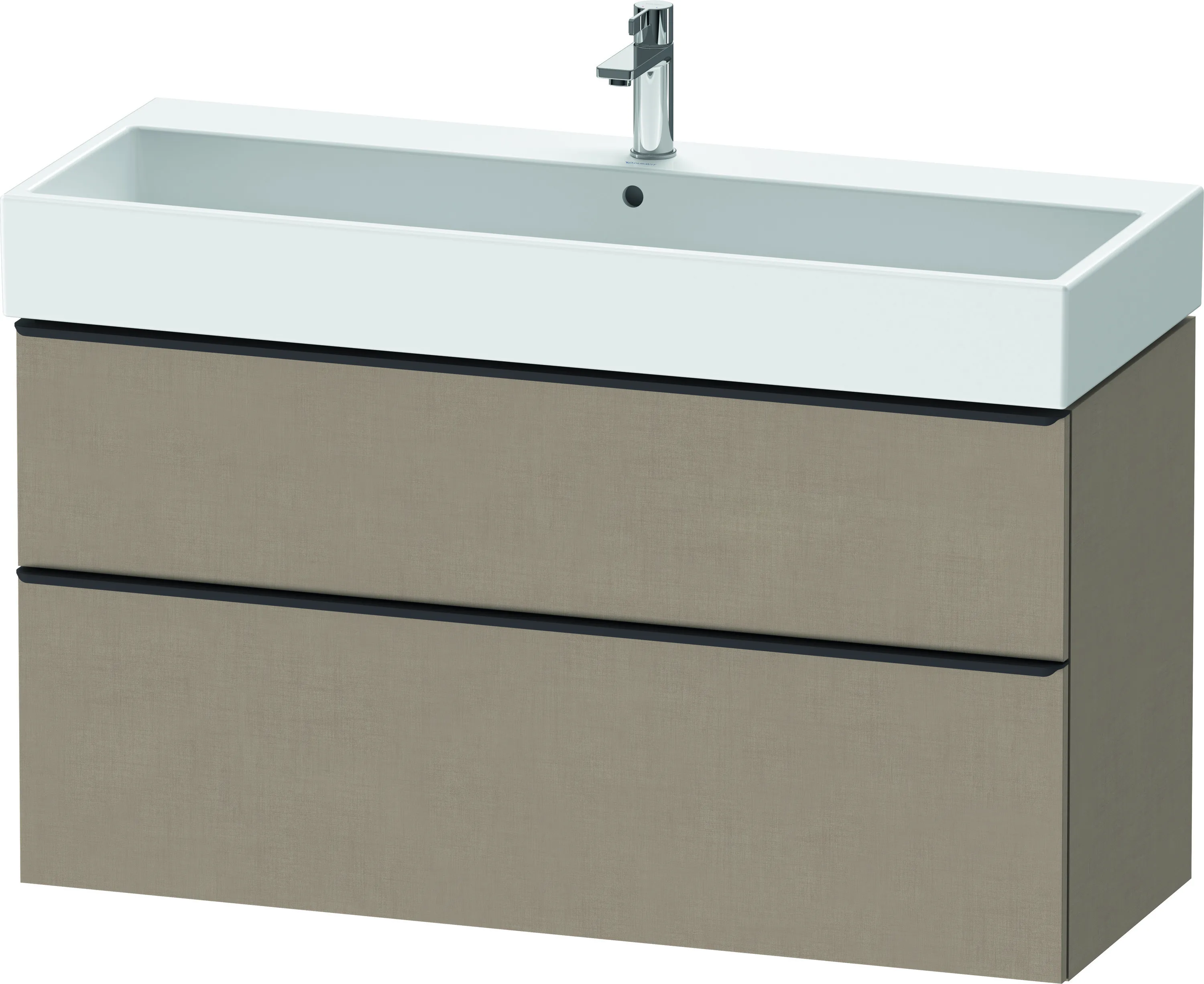 Duravit Waschtischunterschrank wandhängend „D-Neo“ 118,4 × 62,5 × 44,2 cm Leinen