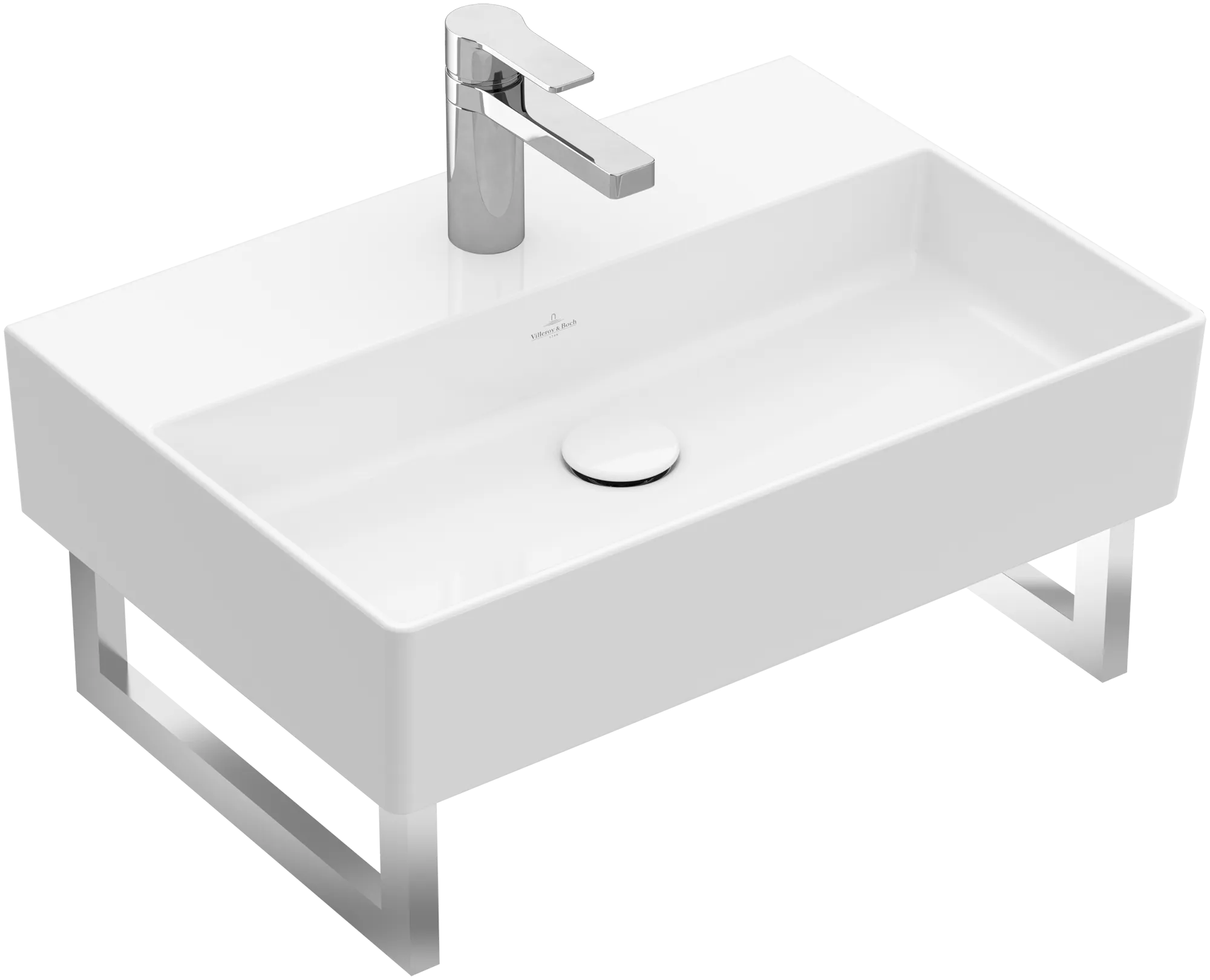 Villeroy & Boch Memento 2.0 Waschbecken 600x420mm Rechteck TitanCeram Weiß Alpin Villeroy & Boch Memento 2.0 Waschbecken 600x420mm Rechteck TitanCeram Weiß Alpin