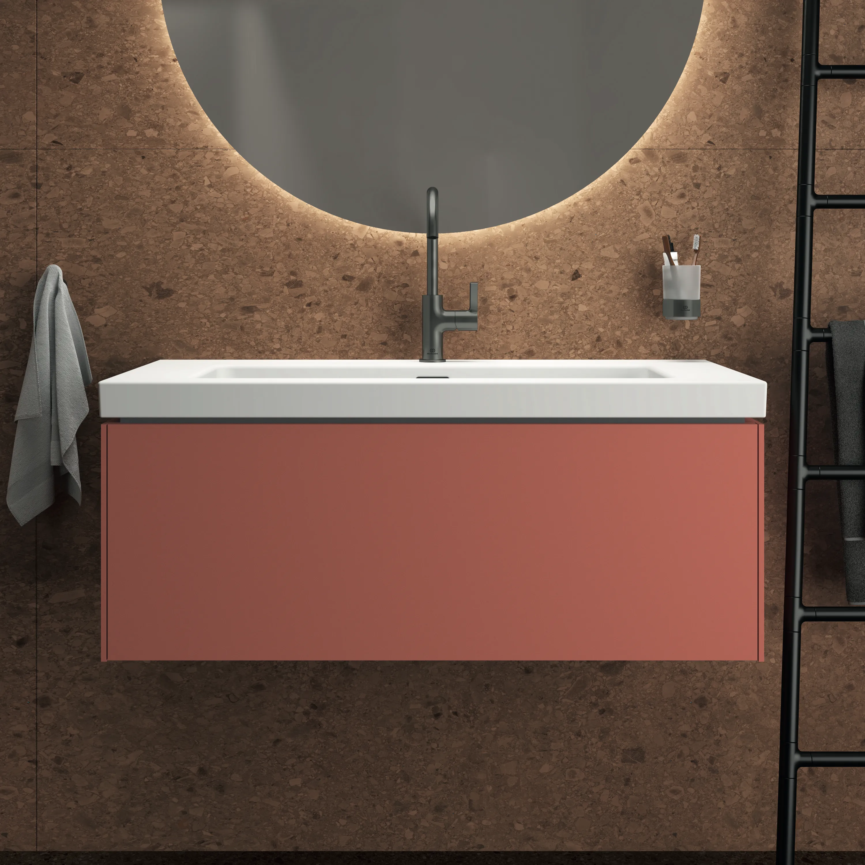 Ideal Standard Möbelwaschtischunterschrank Conca 1 Auszug 1000x505x370mm Sunset