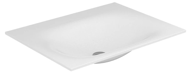 KEUCO EDITION 11 Varicor-Waschtisch ohne Hahnlochbohrung, 700 x 17 x 535 mm, arktis weiß seidenmatt KEUCO EDITION 11 Varicor-Waschtisch ohne Hahnlochbohrung, 700 x 17 x 535 mm, arktis weiß seidenmatt