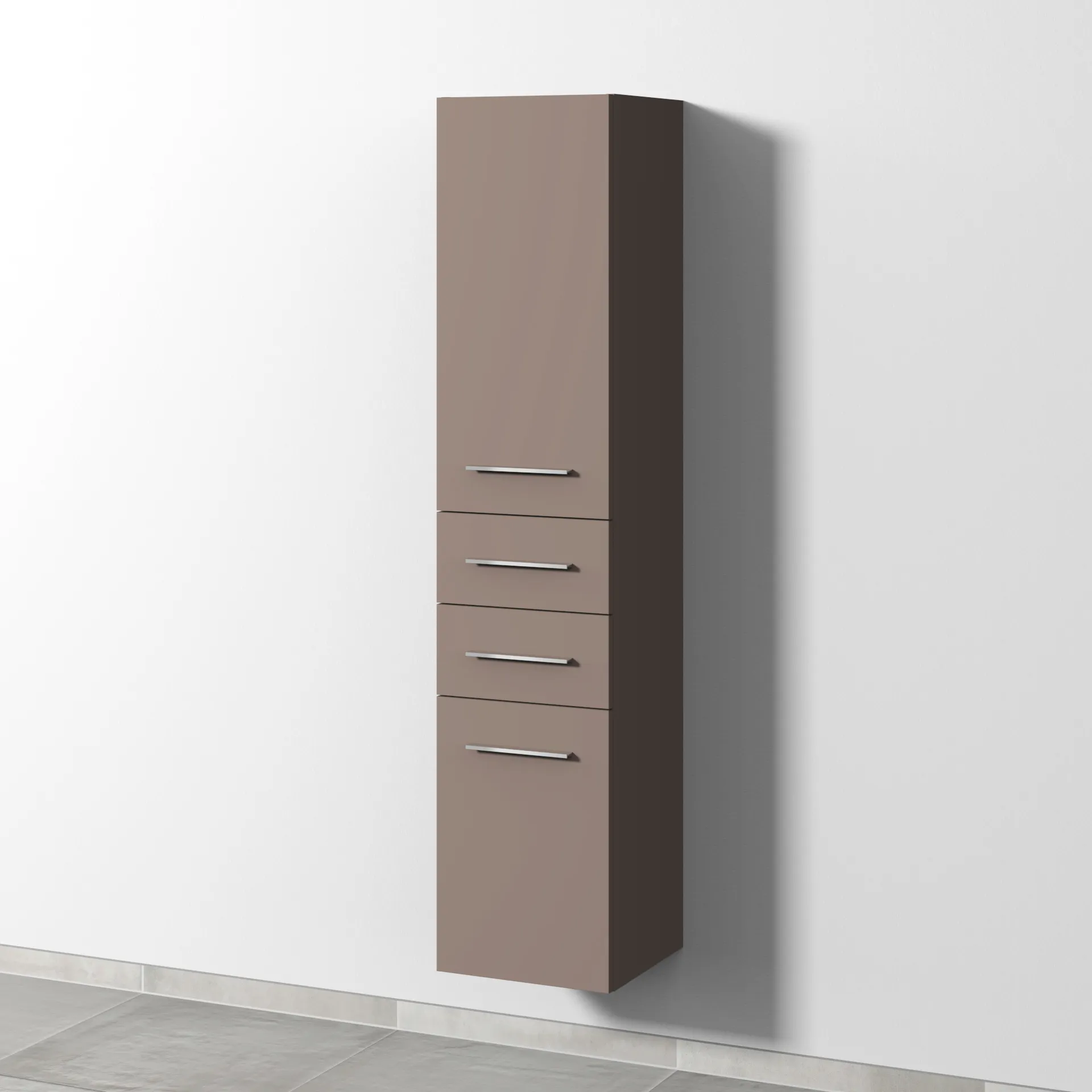 Sanipa Hochschrank „2morrow“ 350 × 1615 × 350 mm in Taupe (matt)