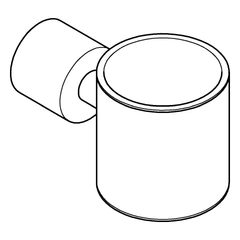 Grohe Atrio Halter für Glas und Seifenspender, hard graphite gebürstet Grohe Atrio Halter für Glas und Seifenspender, hard graphite gebürstet