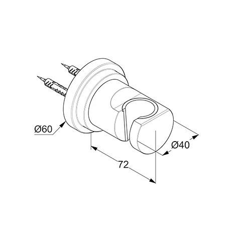 NOVA FONTE Wandhalter CLASSIC chrom NOVA FONTE Wandhalter CLASSIC chrom