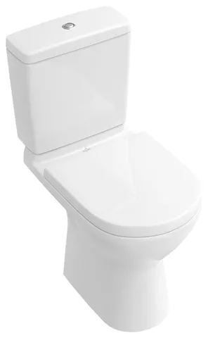 Tiefspül-WC spülrandlos für Kombination O.novo 5661R0, 360 x 646 x 430 mm, Oval, bodenstehend, Abgang waagerecht, Weiß Alpin