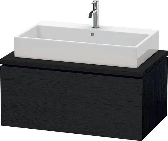 Duravit Waschtischunterschrank wandhängend „L-Cube“ 92 × 40 × 54,7 cm Eiche Schwarz