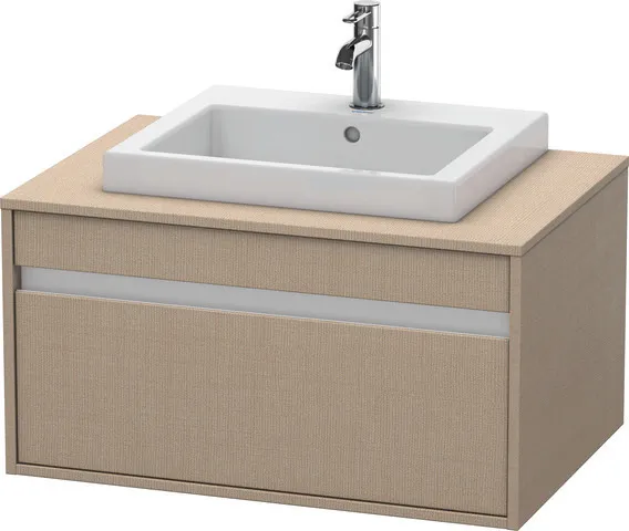 Duravit Waschtischunterschrank wandhängend „Ketho“ 80 × 42,6 × 55 cm Leinen Duravit Waschtischunterschrank wandhängend „Ketho“ 80 × 42,6 × 55 cm Leinen
