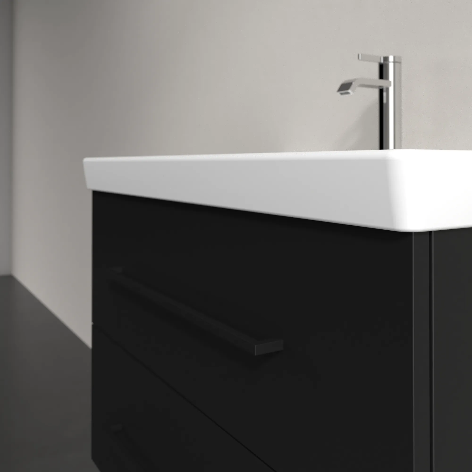 Villeroy & Boch Waschtischunterschrank „Avento“ für Schrankwaschtisch 780 × 514 × 452 mm Volcano Black, Soft Closing Villeroy & Boch Waschtischunterschrank „Avento“ für Schrankwaschtisch 780 × 514 × 452 mm Volcano Black, Soft Closing