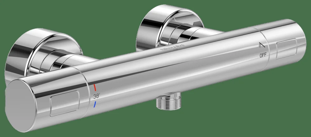 Villeroy & Boch Duschthermostat Universal Taps & Fittings TVS000017000, 317x65x104mm Rund Chrom Villeroy & Boch Duschthermostat Universal Taps & Fittings TVS000017000, 317x65x104mm Rund Chrom
