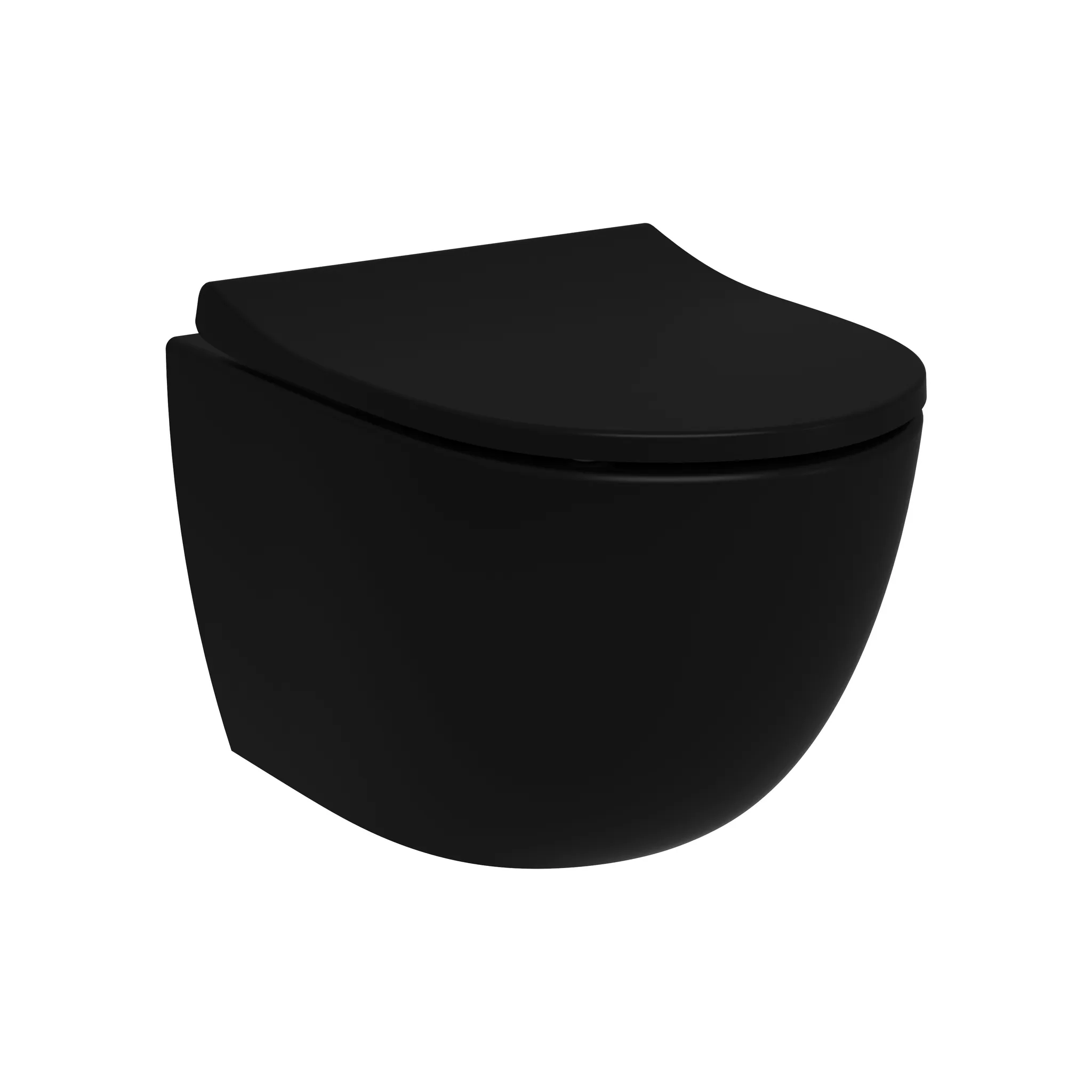 VitrA Sento Wand-WC Flush 2.0 Compact 36 x 50 cm Schwarz Matt VitrA Sento Wand-WC Flush 2.0 Compact 36 x 50 cm Schwarz Matt