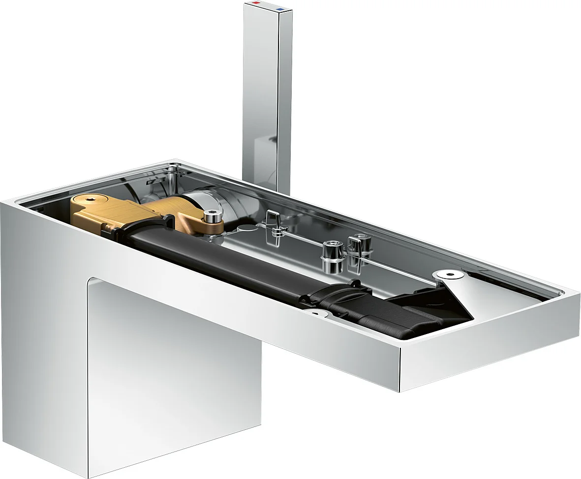 Hansgrohe AXOR MyEdition Einhebel-Waschtischmischer 70, Chrom, Ausladung 151 mm, Auslaufhöhe 70 mm, PowderRain Strahlart, max. Durchflussmenge 5 l/min Hansgrohe AXOR MyEdition Einhebel-Waschtischmischer 70, Chrom, Ausladung 151 mm, Auslaufhöhe 70 mm, PowderRain Strahlart, max. Durchflussmenge 5 l/min