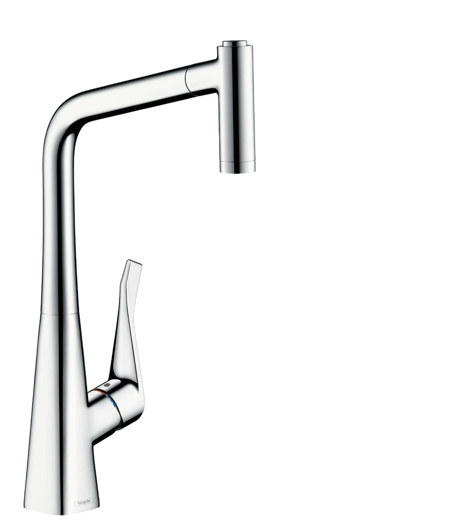 Metris M71 Einhebel-Küchenmischer 320, Eco, Ausziehbrause, 2jet, sBox Chrom