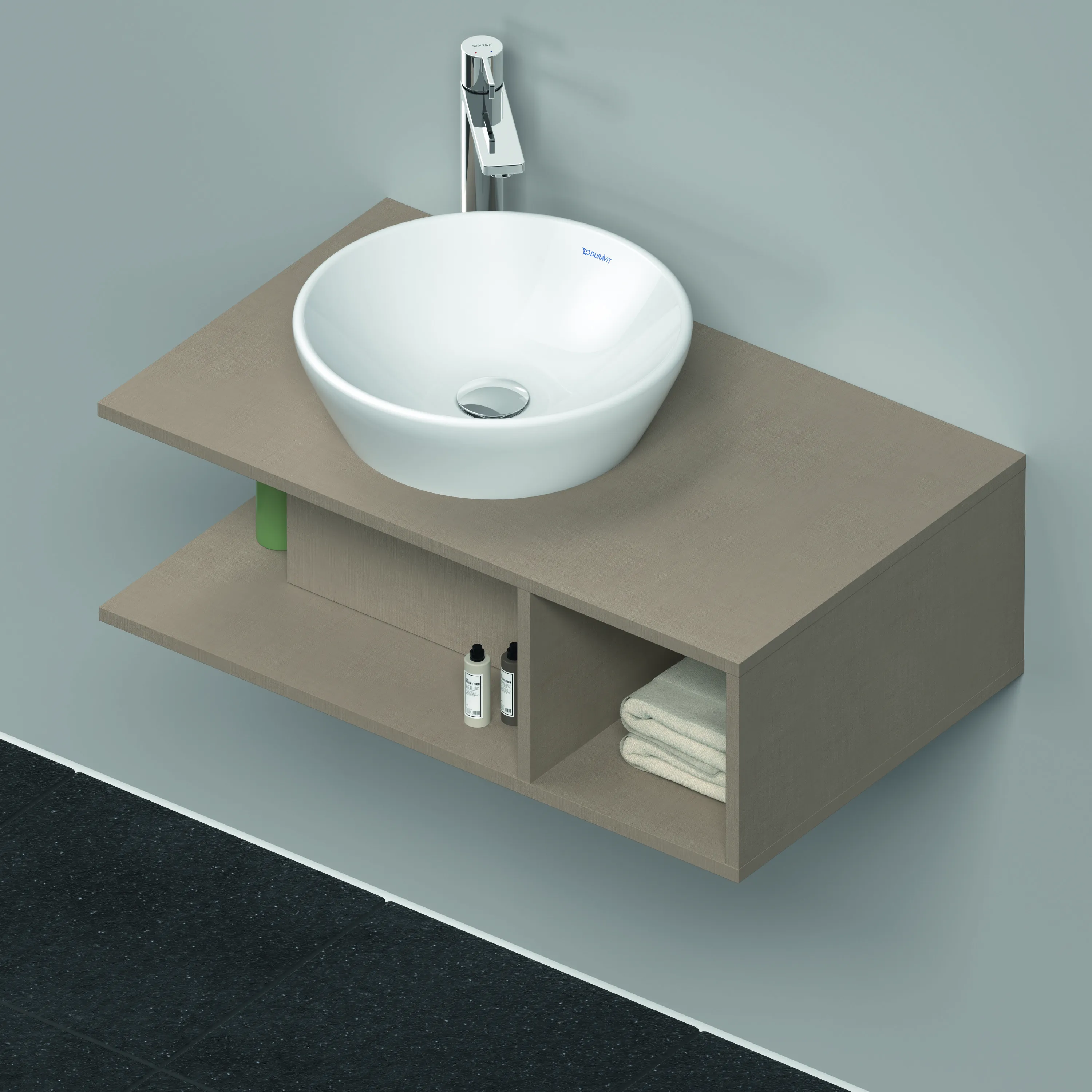 Duravit Waschtischunterschrank wandhängend „D-Neo“ 80 × 26 × 48 cm Leinen Duravit Waschtischunterschrank wandhängend „D-Neo“ 80 × 26 × 48 cm Leinen