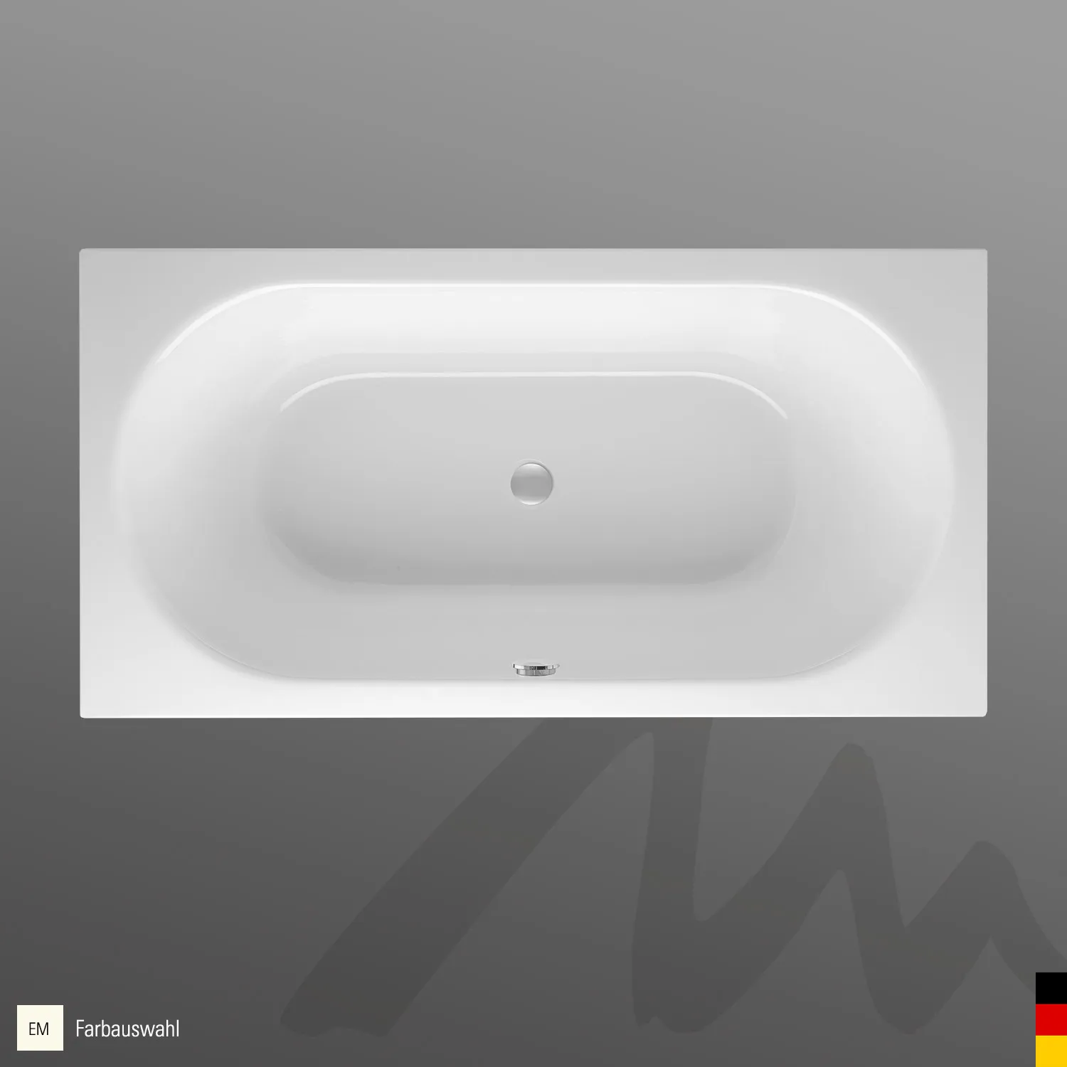 Mauersberger ausana Acryl-Badewanne Rechteckform 185⁄95 duo