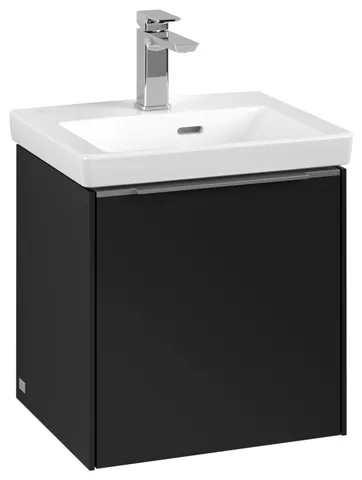 Villeroy & Boch Waschtischunterschrank mit Tür „Subway 3.0“ für Schrankwaschtisch 423 × 429 × 378 mm Volcano Black, 1 Tür, für Becken mittig, Anschlag rechts Villeroy & Boch Waschtischunterschrank mit Tür „Subway 3.0“ für Schrankwaschtisch 423 × 429 × 378 mm Volcano Black, 1 Tür, für Becken mittig, Anschlag rechts