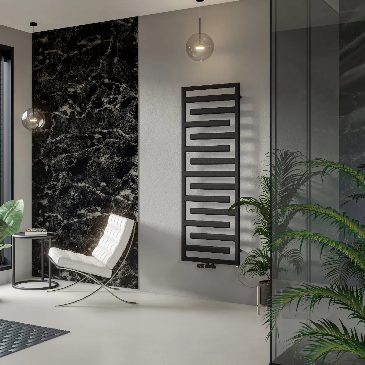 Zehnder Design-Hybridheizkörper mit Heizstab IHE „Tetris“ Mixbetrieb IHE 50 × 115 cm in Blue Grey (RAL 7031) Zehnder Design-Hybridheizkörper mit Heizstab IHE „Tetris“ Mixbetrieb IHE 50 × 115 cm in Blue Grey (RAL 7031)