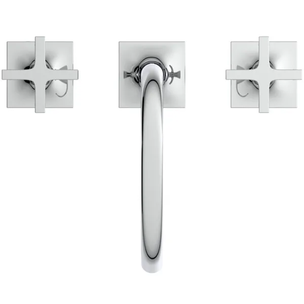 Ideal Standard Waschtischarmatur Joy Neo ohne Ablaufgarnitur, Ausladung 168mm, Kreuzgriffe, Chrom Ideal Standard Waschtischarmatur Joy Neo ohne Ablaufgarnitur, Ausladung 168mm, Kreuzgriffe, Chrom