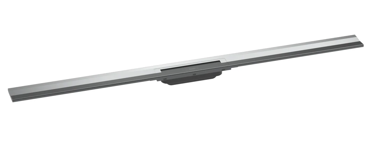 Hansgrohe RainDrain Flex Duschrinne 1200 mm, wandangebunden, chrom, höhenverstellbar um 10 mm, bis zu 60 l/min Ablaufleistung