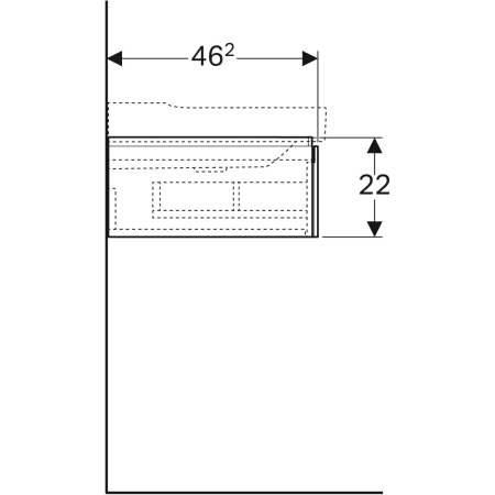 Geberit Waschtischunterschrank „Xeno2“ sculturagrau / Melamin Holzstruktur Geberit Waschtischunterschrank „Xeno2“ sculturagrau / Melamin Holzstruktur