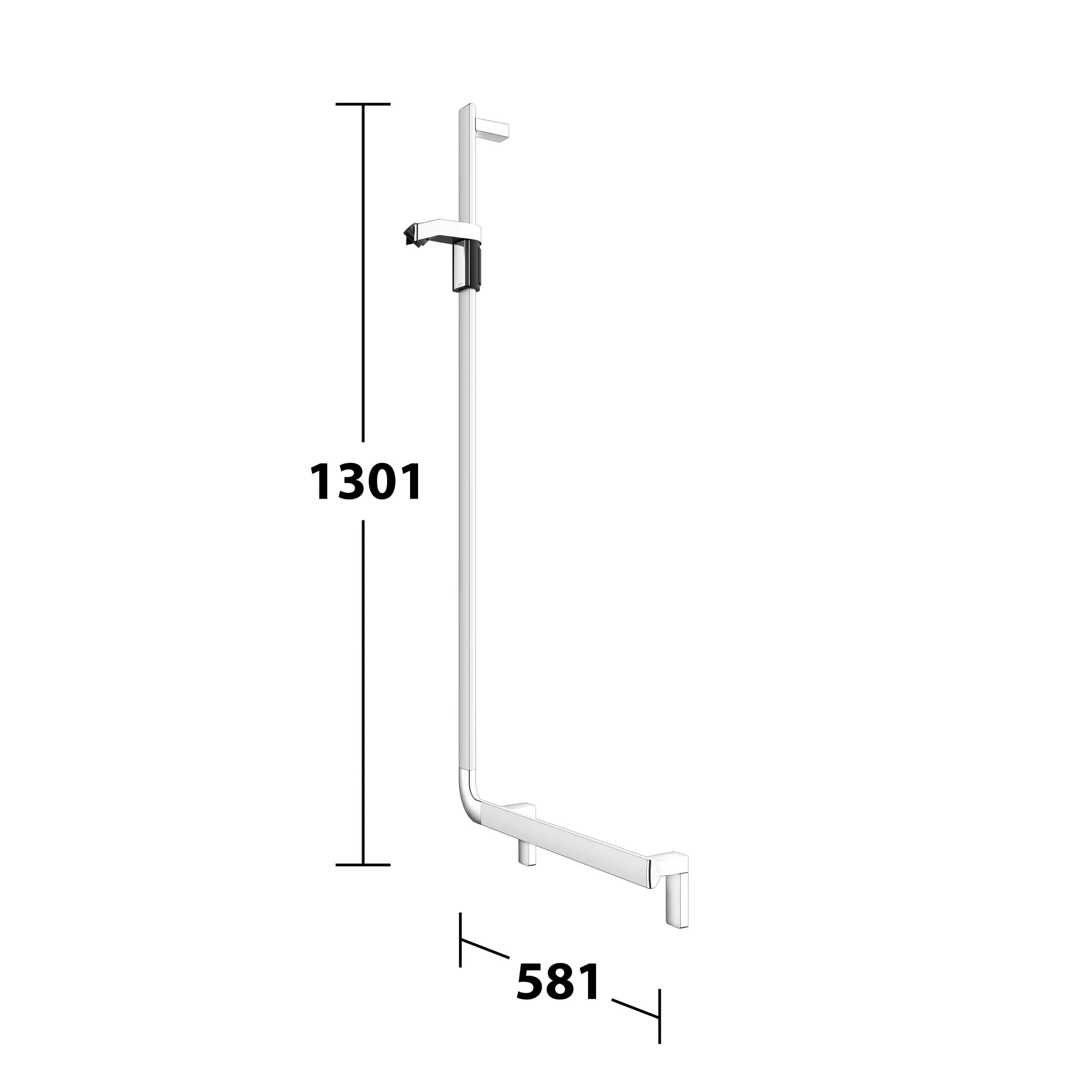 KEUCO Winkelgriff „Axess“ 581 × 1301 mm Ausführung links, in Silber (eloxiert) KEUCO Winkelgriff „Axess“ 581 × 1301 mm Ausführung links, in Silber (eloxiert)