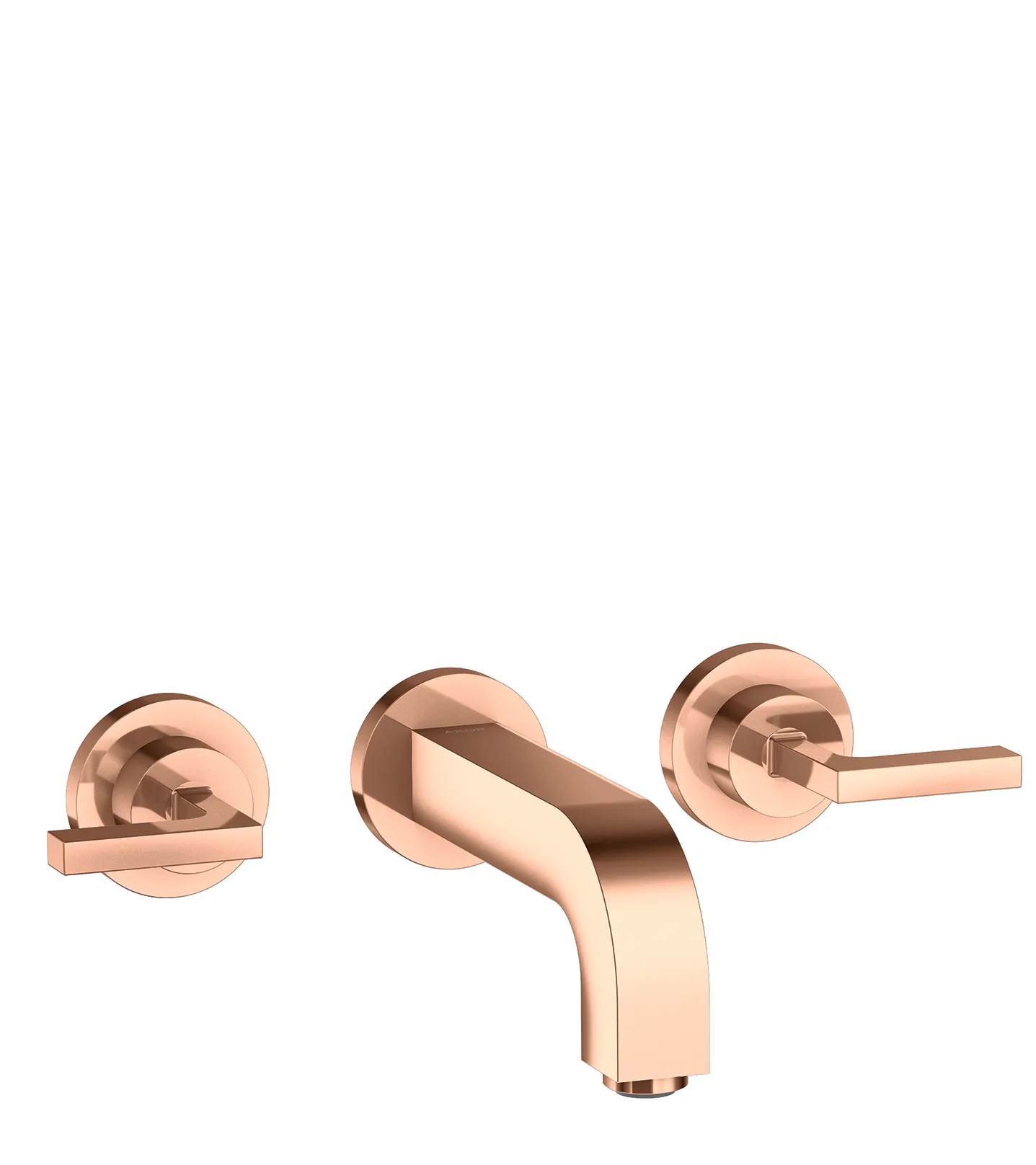 Hansgrohe AXOR Citterio 3-Loch Waschtischarmatur Unterputz, Polished Red Gold