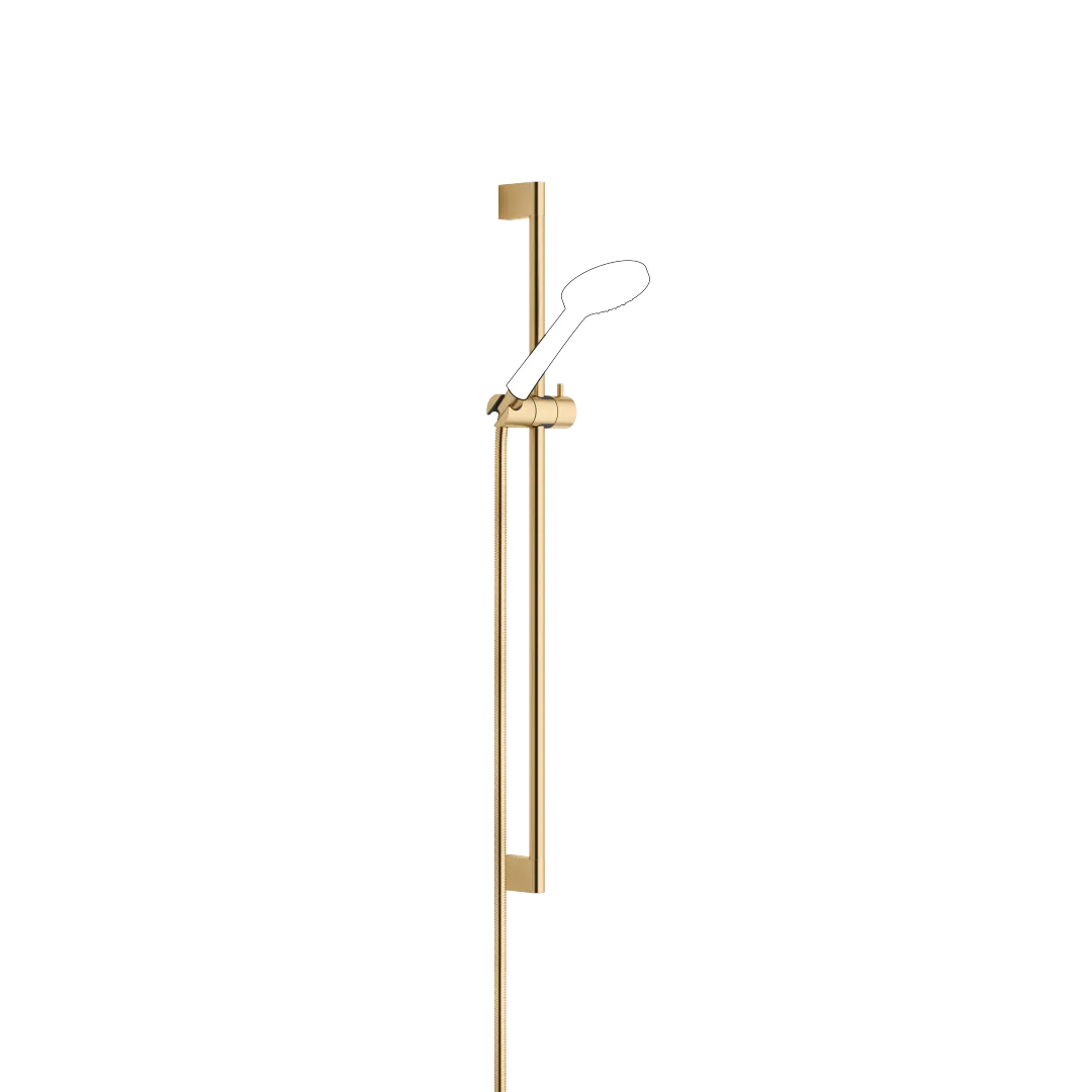 Dornbracht Duschgarnitur ohne Handbrause SERIENNEUTRAL Gold gebürstet PVD, Stichmaß 853 mm, Metallbrauseschlauch 1750 mm mit Verdrehschutz