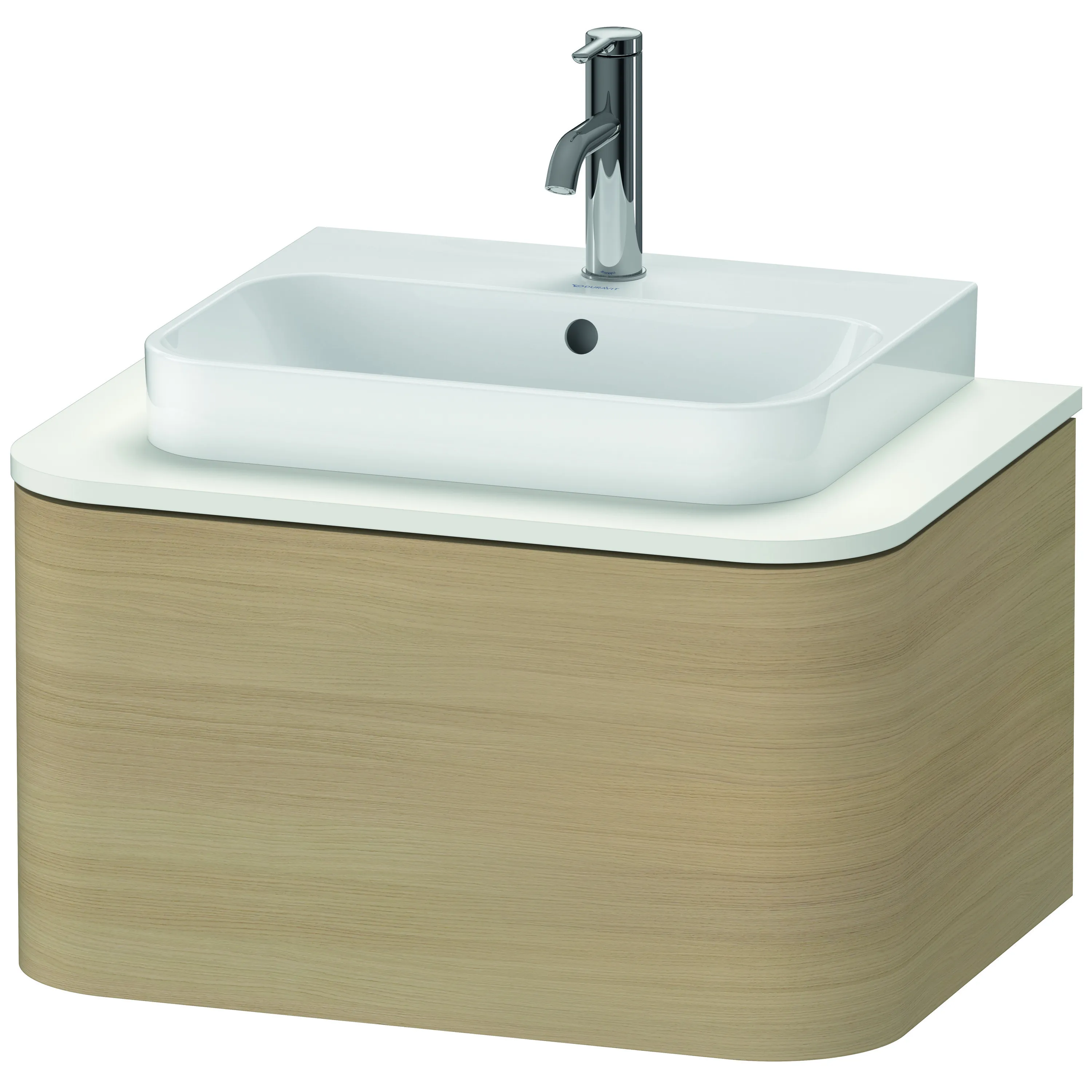 Duravit Waschtischunterschrank wandhängend „Happy D.2 Plus“ 65 × 35,4 × 48 cm Mediterrane Eiche Becken: mittig / Beleuchtung: ohne / Front- & Korpusfarbe: Mediterrane Eiche / Größe: 65 × 48 × 35,4 cm / Oberfläche: Echtholzfurnier / Schubladen: 1 Duravit Waschtischunterschrank wandhängend „Happy D.2 Plus“ 65 × 35,4 × 48 cm Mediterrane Eiche Becken: mittig / Beleuchtung: ohne / Front- & Korpusfarbe: Mediterrane Eiche / Größe: 65 × 48 × 35,4 cm / Oberfläche: Echtholzfurnier / Schubladen: 1