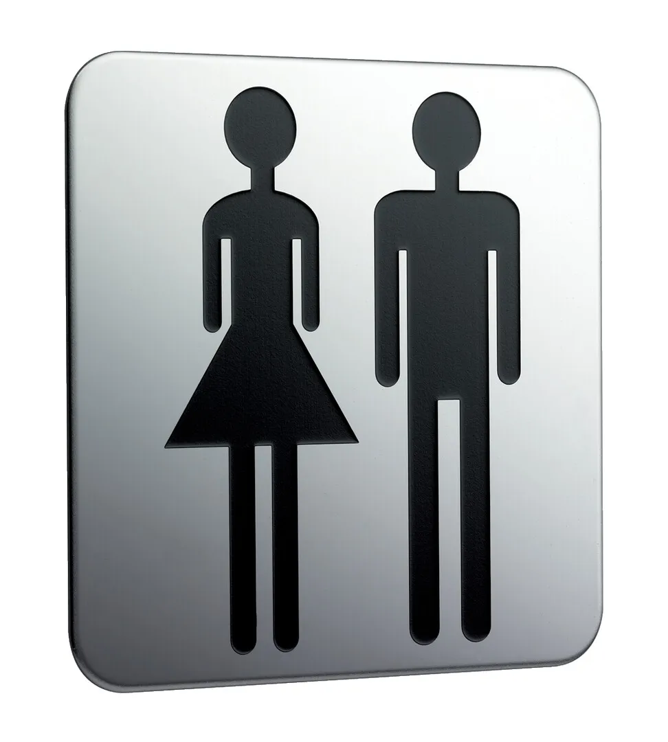 emco system 2 Türschildzum Aufkleben 'Damen/Herren', chrom emco system 2 Türschildzum Aufkleben 'Damen/Herren', chrom